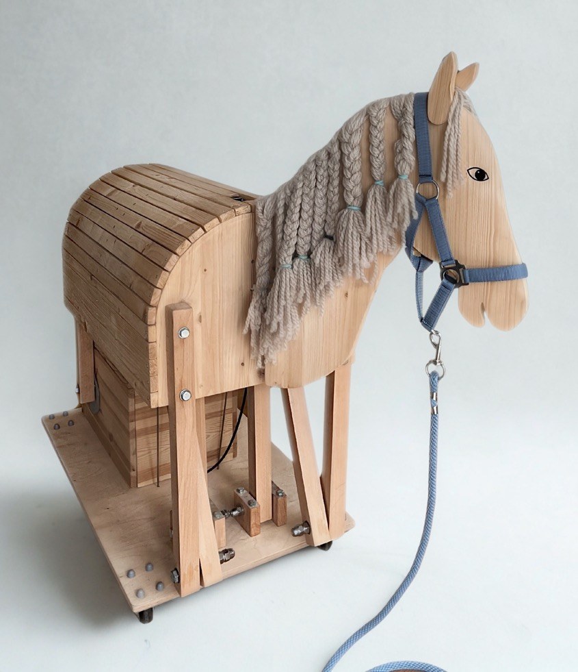 Finished mechanical riding horse ready to create memories